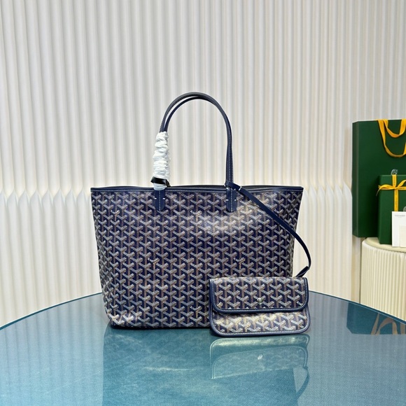 NWT Goyard Saint Louis PM Tote - Navy Blue - Picture 1 of 9